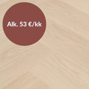 Pallerbjudande på Vinylgolv Fiskben - PUUTERI 139,32 m2 + 148,5 m golvlist + 5 st skarvlister *